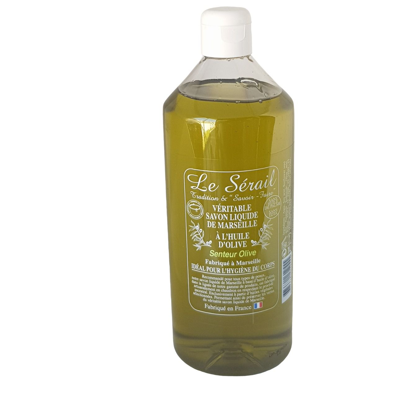 Savon de Marseille liquide huile d'olive 1L senteur olive